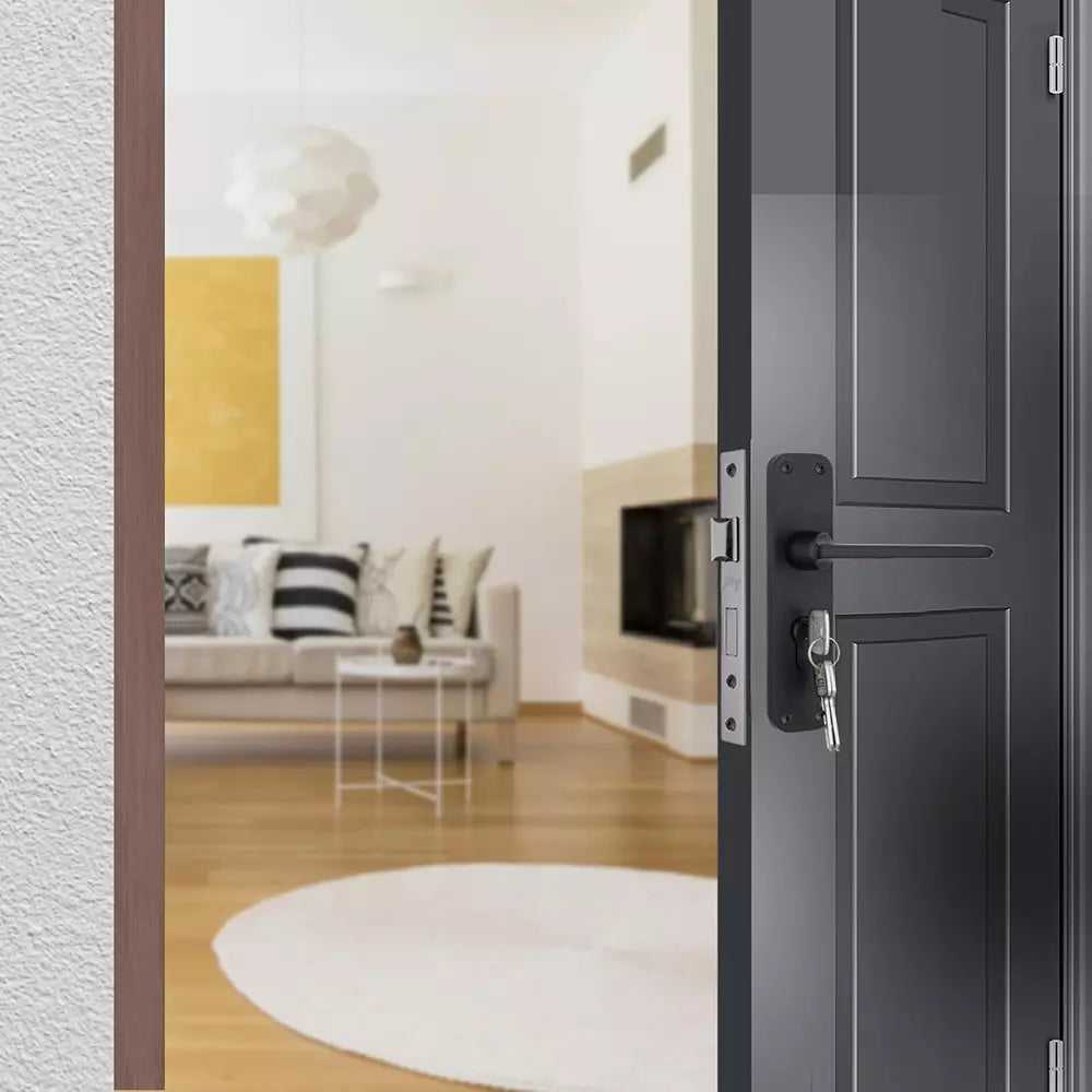 BM 09 175mm Door Handle Set 1CK Matte Black [5638]