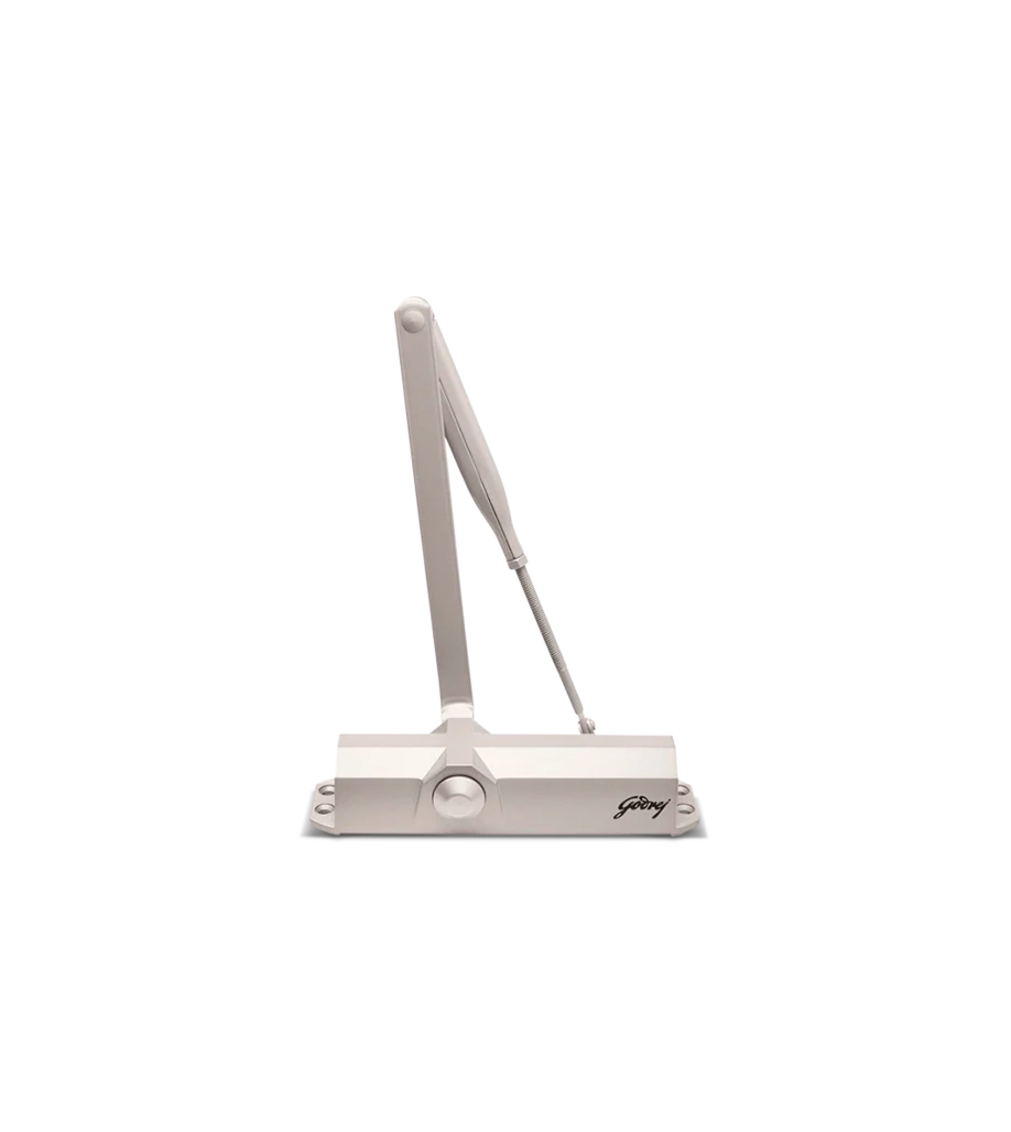 Godrej Surface Mounted C680 Door Closer(EN Rated) - 40 to 80Kg, Silver Finish