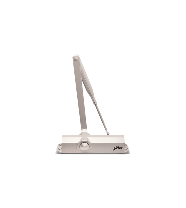 Godrej Surface Mounted C680 Door Closer(EN Rated) - 40 to 80Kg, Silver Finish