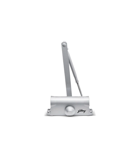 Godrej Surface Mounted CO71 Door Closer - 60kg Capacity, Silver Finish
