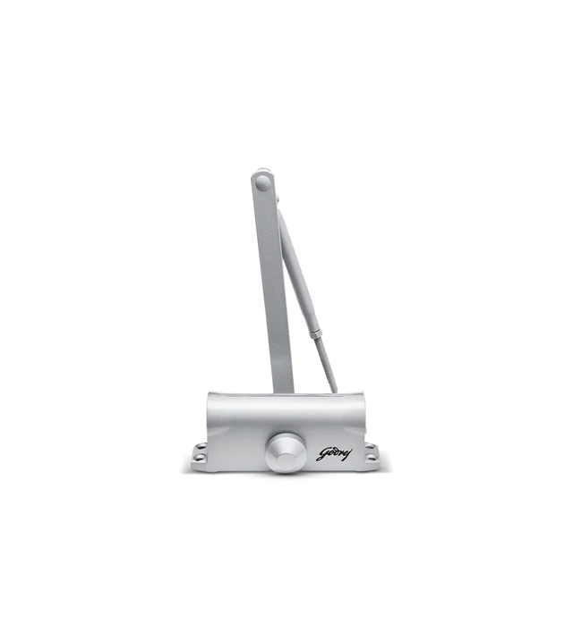 Godrej Surface Mounted CO71 Door Closer - 60kg Capacity, Silver Finish