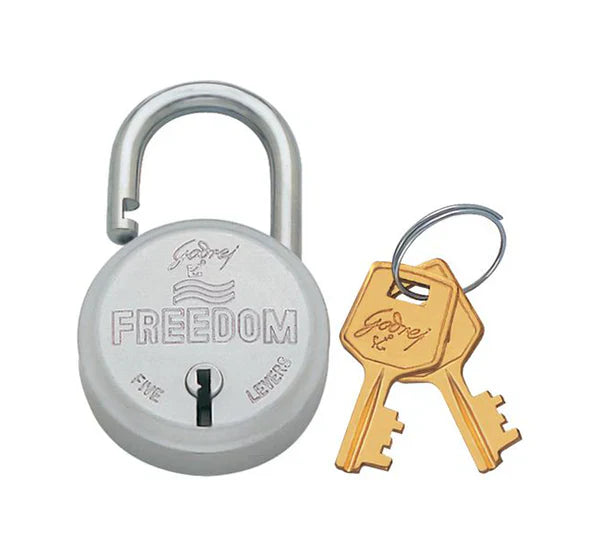 Godrej Freedom Padlock - Matte Steel