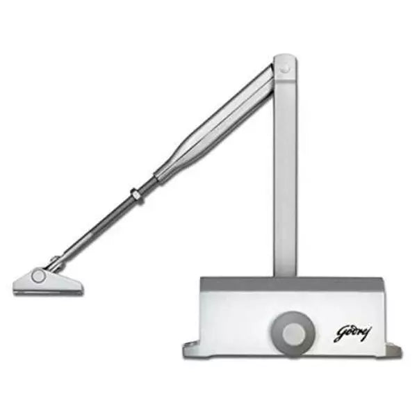 Godrej Surface Mounted Heavy Duty Door Closer(UL rated) - 45 to 68Kg Capacity, Silver Finish