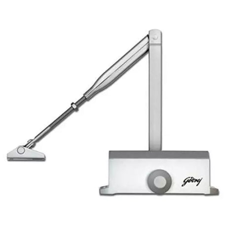 Godrej Surface Mounted Heavy Duty Door Closer(UL rated) - 45 to 68Kg Capacity, Silver Finish