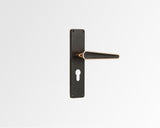 Godrej NEH 06 240 mm Door Handle Set 1CK - Matte Black Rose