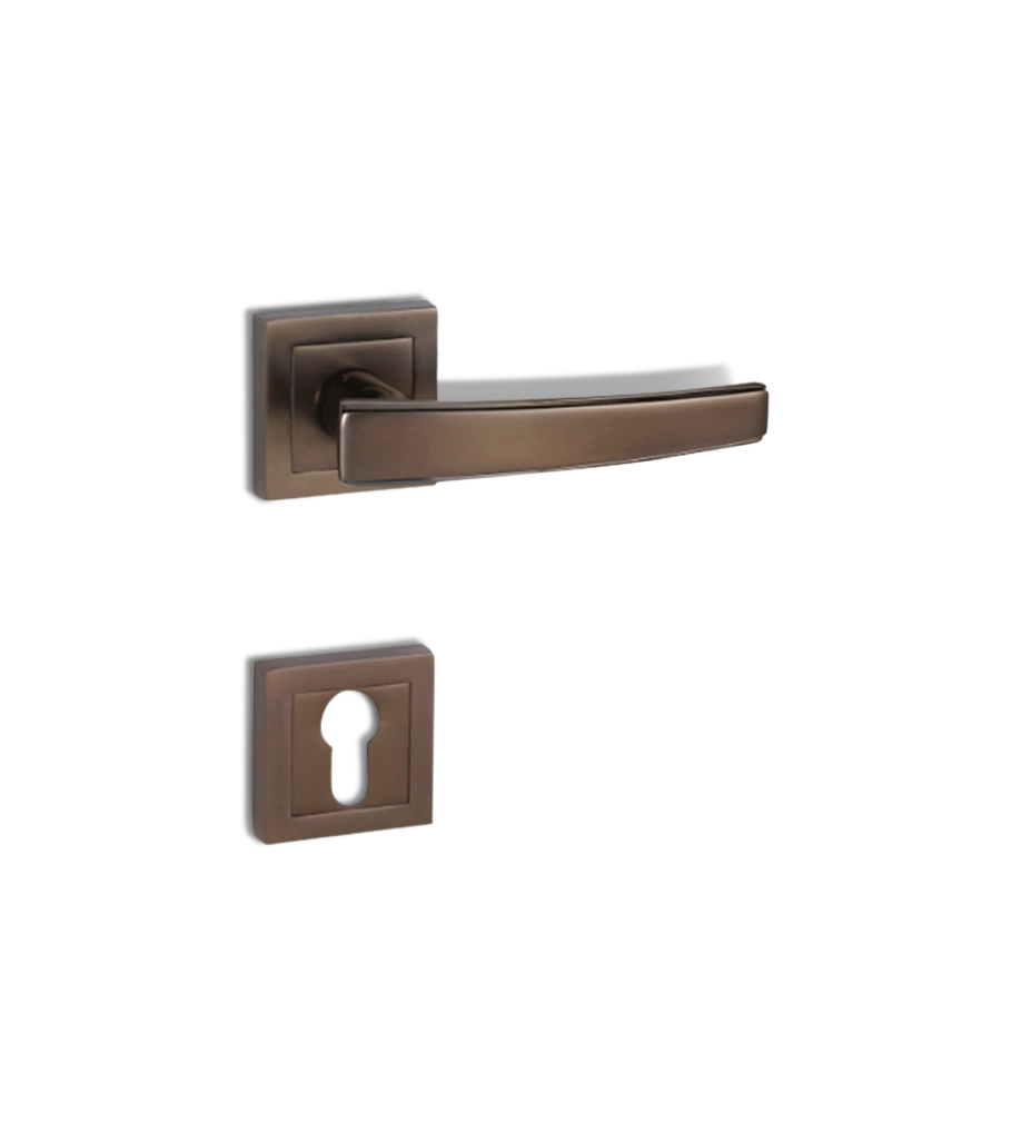 Godrej NEH 06 240 mm Door Handle Set 2C - Matte Black Nickel