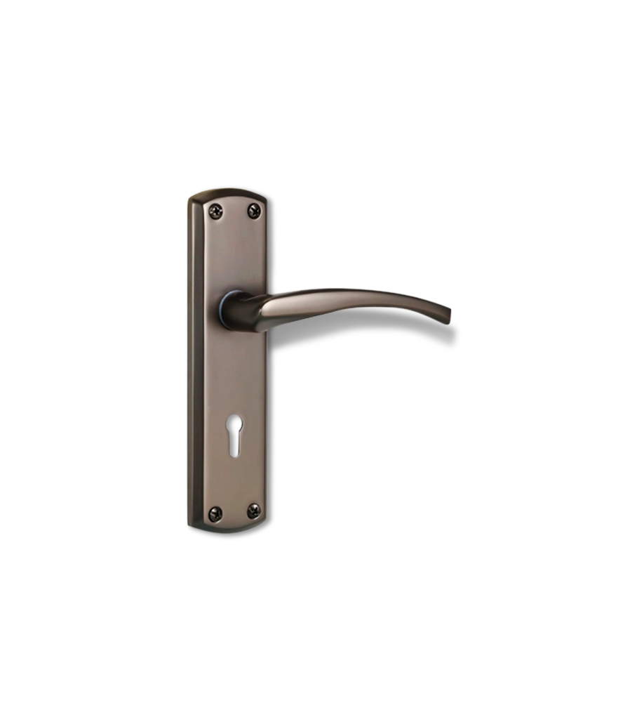 Godrej NEH 06 240 mm Door Handle Set 2C - Matte Black Nickel