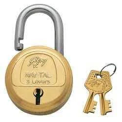 Godrej Navtal 5 Lever Padlock – Brass