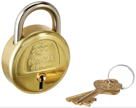 Godrej Navtal 6 Lever Padlock – Brass