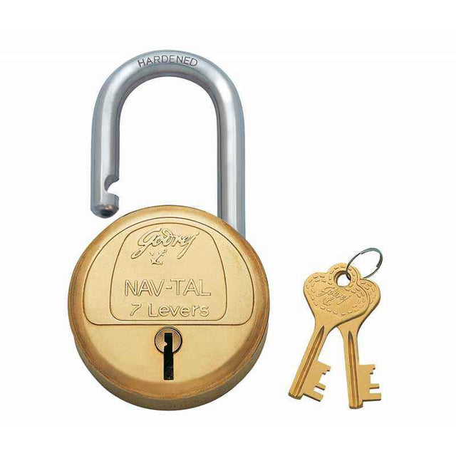 Godrej NavTal 7 Lever Padlock – Shut Height 30 mm(3 Keys)
