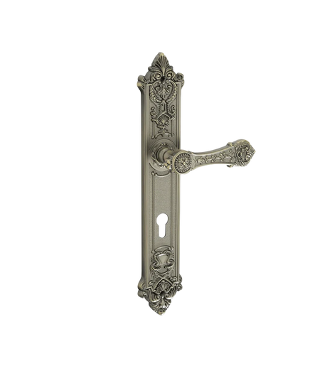 Godrej SEH 03 Smart Ethnic  340 mm Plate Door Handle - Antique Brass Finish