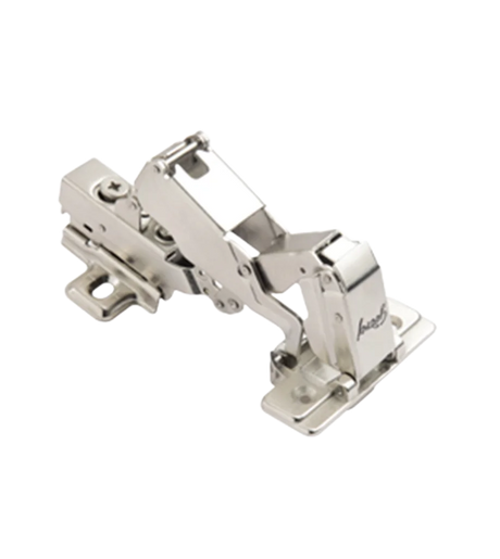 Godrej Cabinet Slip On Pi Corner Regular Hinge - Inset 165°, 2 Hole, Nickel Plated (35 x 11.5 mm)
