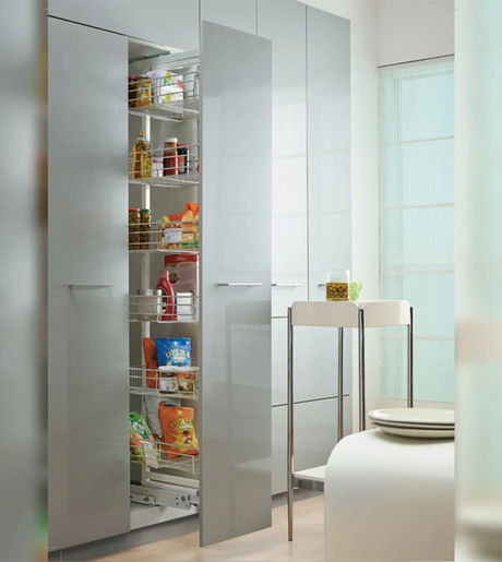 Godrej Tall Unit Full Extension - Stainless Steel Finish (415 x 510 x 2190 mm)