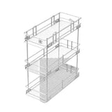 Godrej Three Shelf Pull Out - Stainless Steel Finish