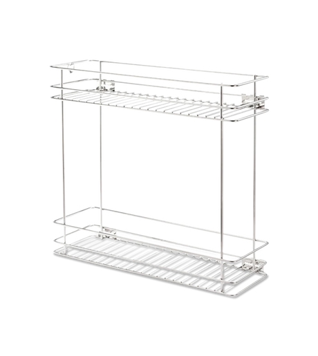 Godrej Two Shelf Pull Out - Stainless Steel Finish