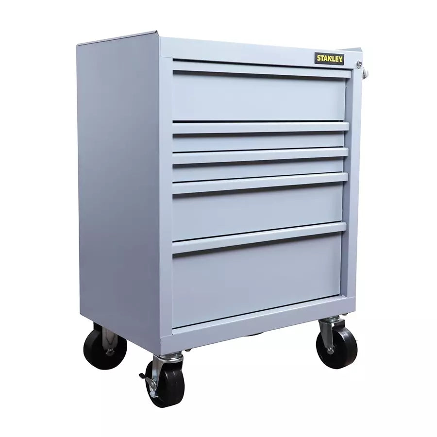 Stanley 5 Drawer Eco Roller Cabinet (Grey Color)