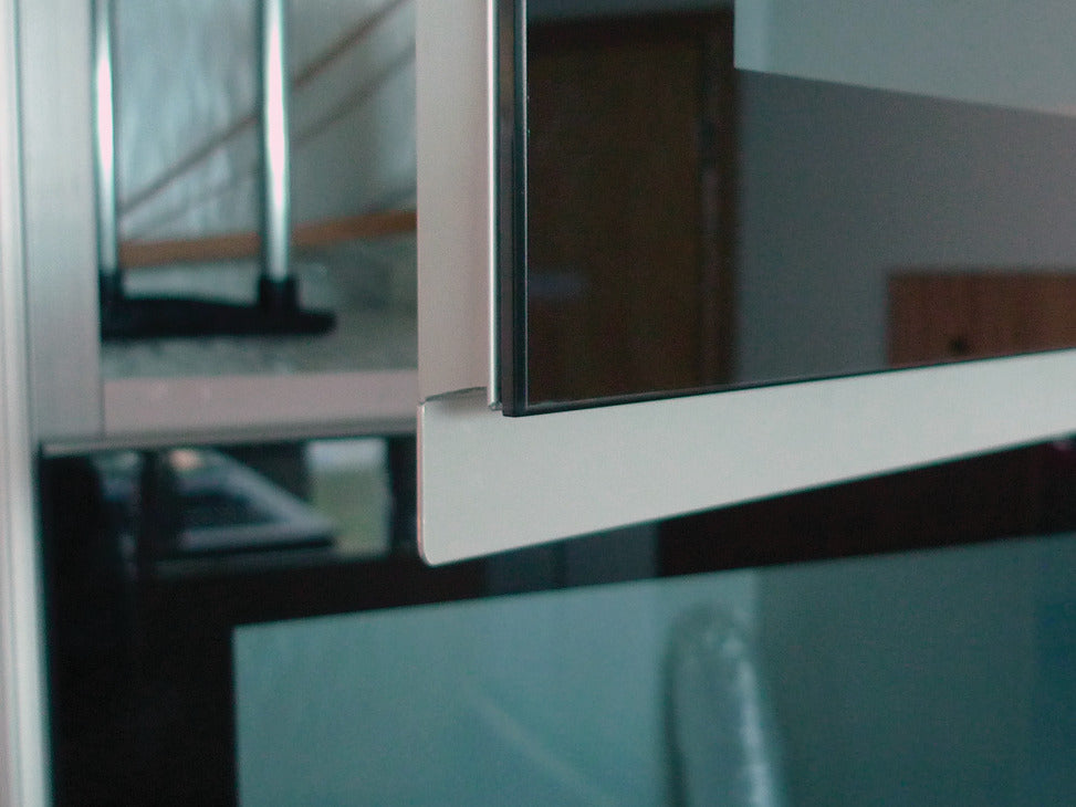 Hafele Aluminium Profile for Kitchen Shutters 3000mm Glass 3-5mm