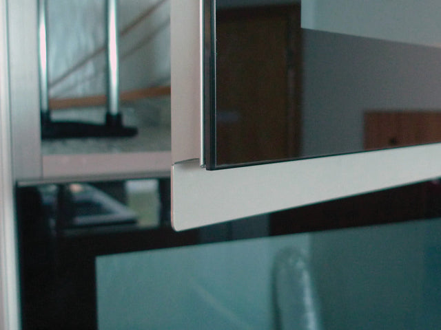 Hafele Aluminium Profile for Kitchen Shutters 3000mm Glass 3-5mm