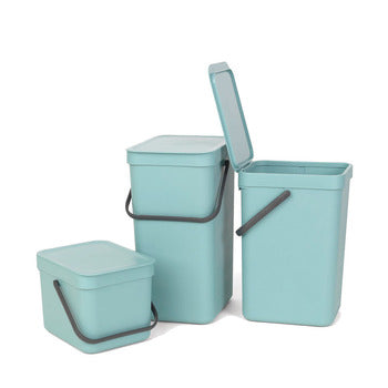 Hafele Built-In Sort and Go Mint Grey 2x16L 32L