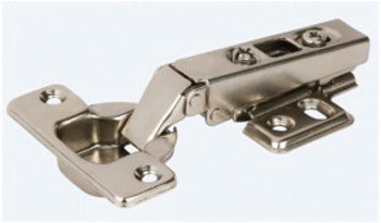 Hafele Clip-On Metalla Hinge with 4-Hole Mounting Plate