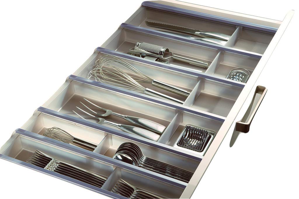 Hafele Cuisio Cutlery Insert for Matrixbox Slim Graphite Translucent
