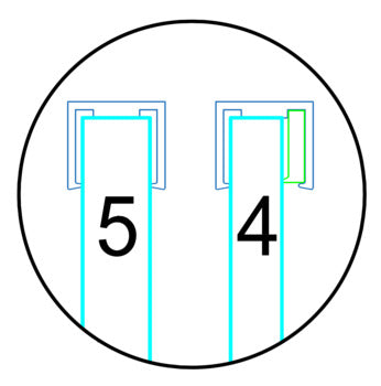 Hafele Filler Gasket for 4mm Glass 1000mm To Be Used with 563.95.391