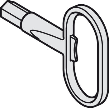 Hafele Fold100T Floor Lock Key
