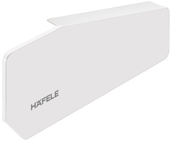 White Hafele wall bracket on a white background
