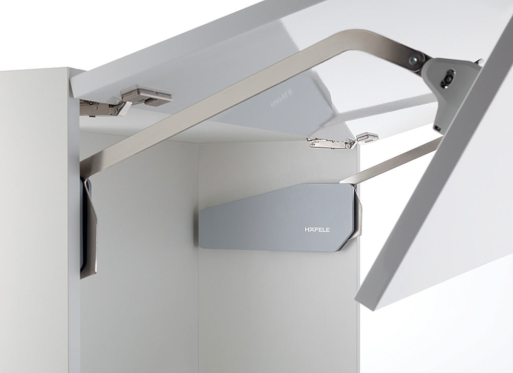 Ceiling-mounted kitchen exhaust hood with 'HAFELE' branding on a white background