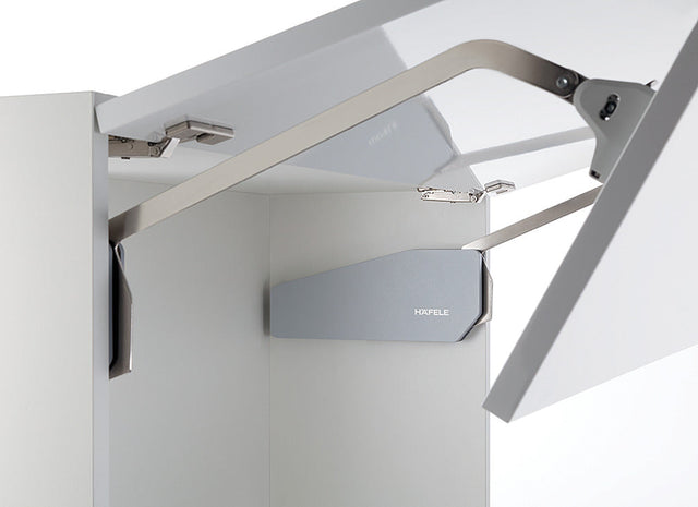 Ceiling-mounted kitchen exhaust hood with 'HAFELE' branding on a white background
