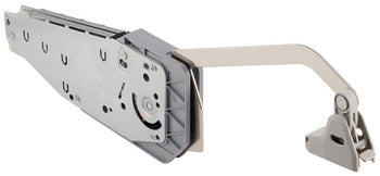 Metal bracket or hinge on a white background