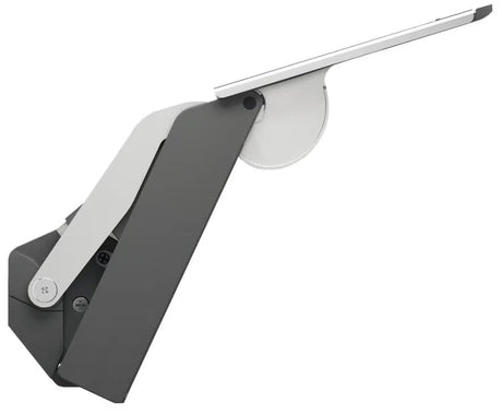 Gray and white bracket on a white background