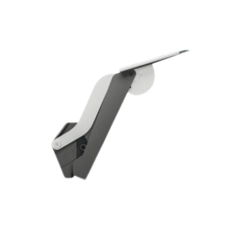 Black and silver bracket on a white background