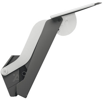 Gray and silver bracket on a white background