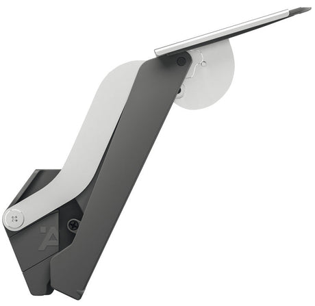 Gray and silver bracket on a white background