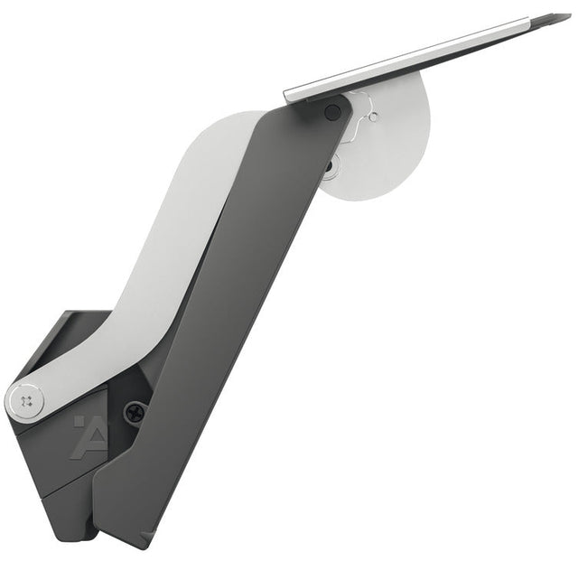 Gray and silver bracket on a white background