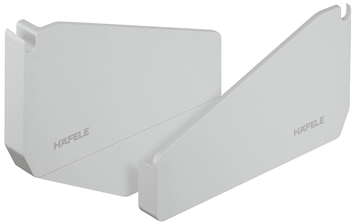 White Hafele wall bracket on a white background