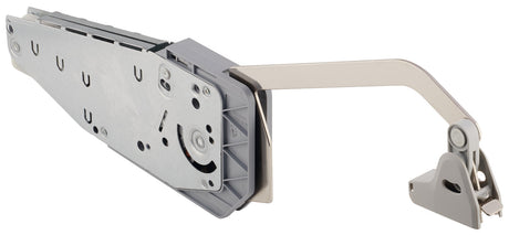 Metal bracket or hinge on a white background