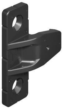 Hafele Keku Knock-Down Frame Connectors Plastic Black with Hospa Screws