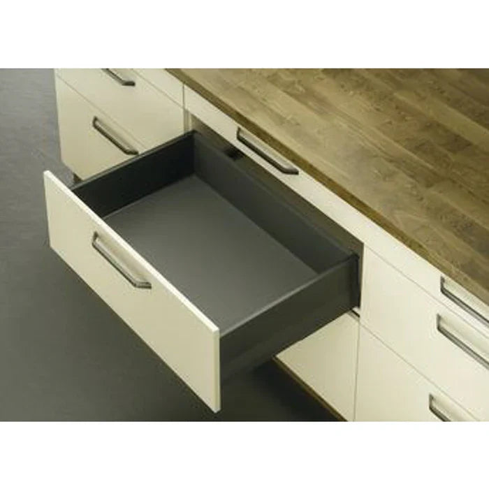 Hafele Matrixbox Premium Push to Open Soft Close Metallic Anthracite 50Kg Drawer Set