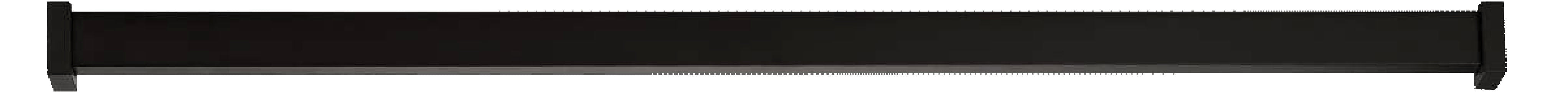 Hafele Oval Cloth Hanger Rail 3000mm Black