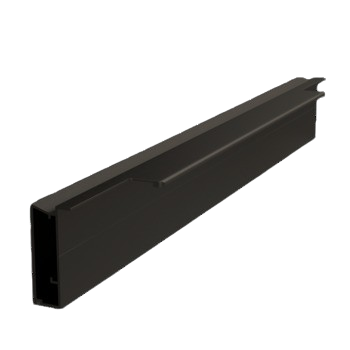 Hafele Plusch Door Handle Profile Brushed Black