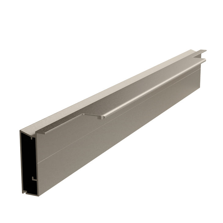 Hafele Plusch Door Handle Profile Brushed Stainless Steel