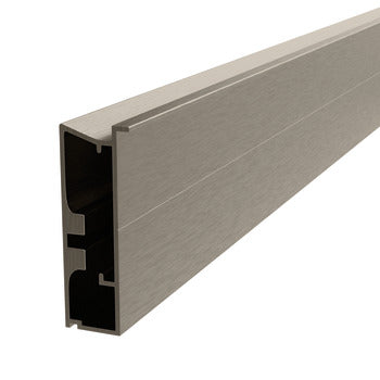 Hafele Plusch Door Main Profile 3000mm Brushed