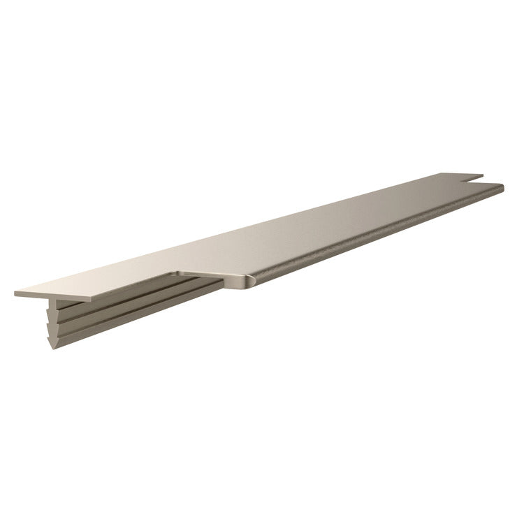 Hafele Plusch Wooden Door Handle Profile Brushed Stainless Steel