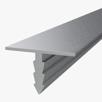Hafele Plusch Wooden Door Lip Profile 3000mm Brushed