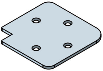 Hafele Profin Rail Door 45° Corner Connector for Thick Profile Steel 4 Per Door