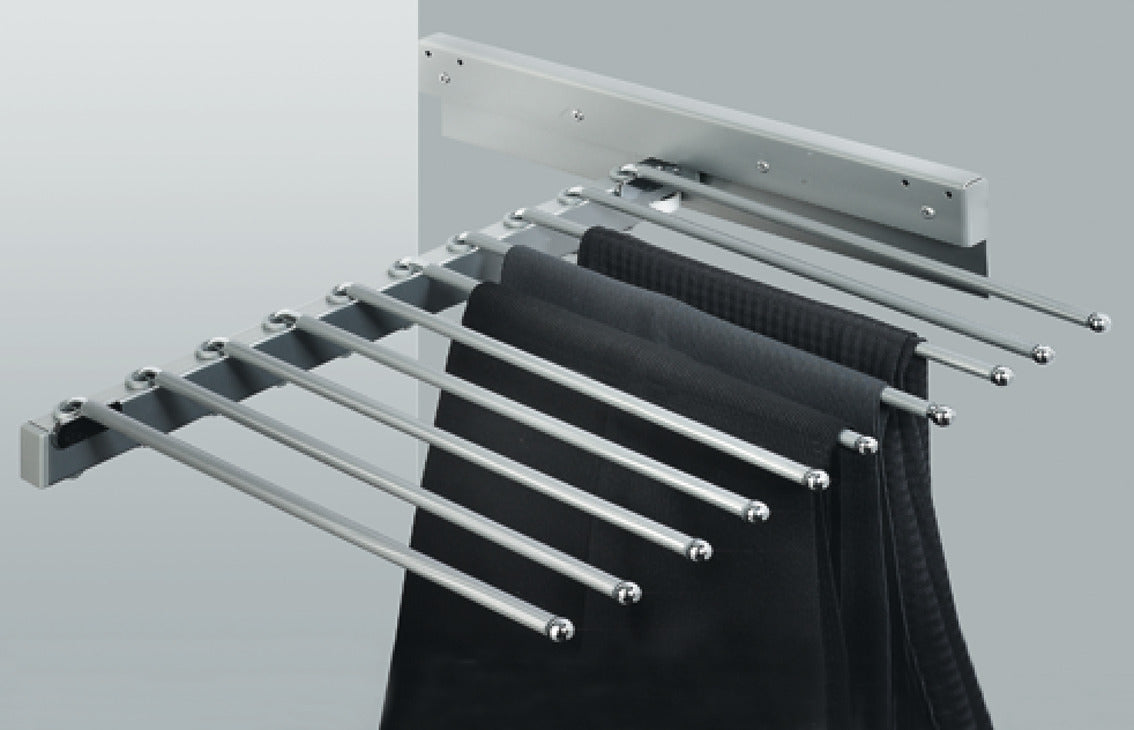 Hafele Pull-Out Trouser Rail 465x505x100mm Chrome Plated