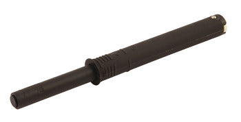 Black metal truncheon on a white background