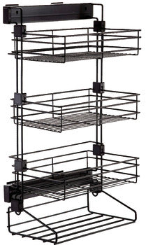 Hafele Side Storage Rack 400mm Width Black